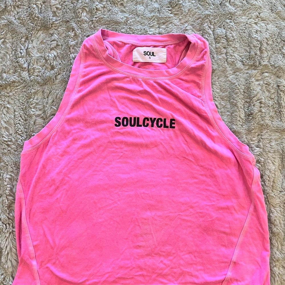 SoulCycle Vibrant Pink Muscle Tee